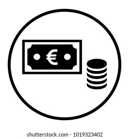 money coins vector icon