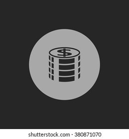 money coins vector icon