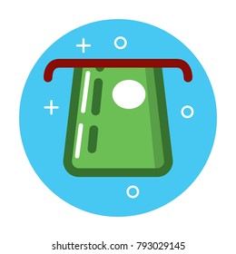  money coins vector line icon, sign, illustration on background, editable strokes