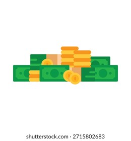 Colección de dinero, dólares, Ilustrador