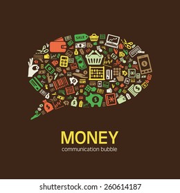 money communication bubble