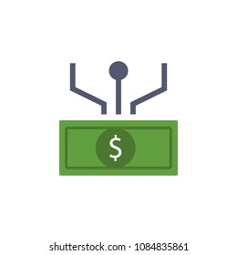 money and communication colored icon. Element of bankings for mobile concept and web apps. Detailed money and communication colored icon can be used for web and mobile on white background
