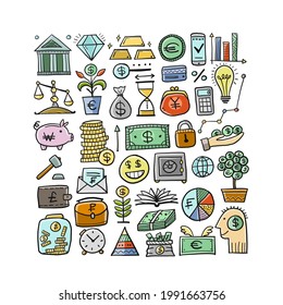 Concepto de dinero. Banca y moneda. Guardar monedas, fondo de inversión para su diseño