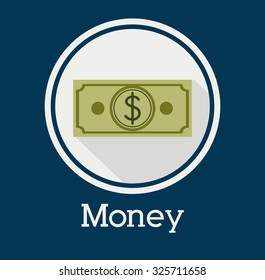 Money  concept with bills design, vector illustration eps 10