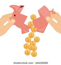 money concept design, vector illustration eps10 graphic 