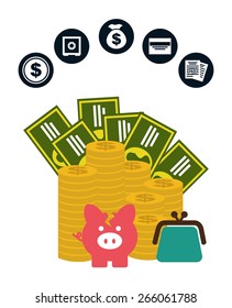 money concept design, vector illustration eps10 graphic 