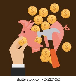 money concept design, vector illustration eps10 graphic 