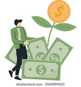 money concept finance business banknote sign dollar