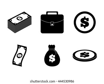 Money concept with icon design, vector illustration 10 eps graphic.