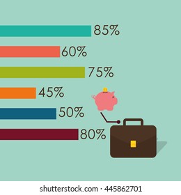 Money concept with icon design, vector illustration 10 eps graphic.