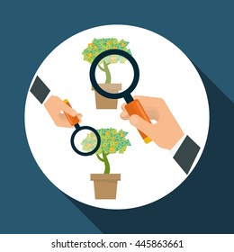 Money concept with icon design, vector illustration 10 eps graphic.