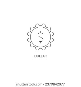 Money concept line icon. Simple element illustration. Money concept outline symbol design.