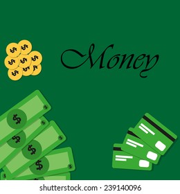 Money concept. Vector illustration.