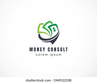money consult logo template design illustration vector