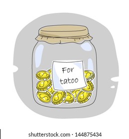 money in the container