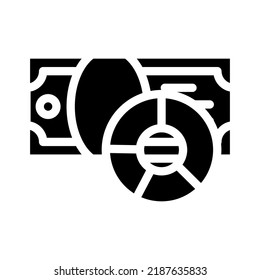money control glyph icon vector. money control sign. isolated symbol illustration