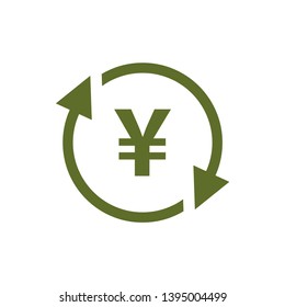Money Convert Currency Icon vector Template