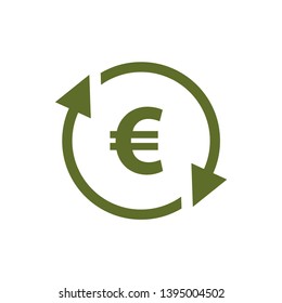 Money Convert Currency Icon vector Template