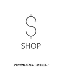 Money convert icon. Dollar line icon. High quality outline pictigram for design website or mobile app. Vector thin line illustration of money.