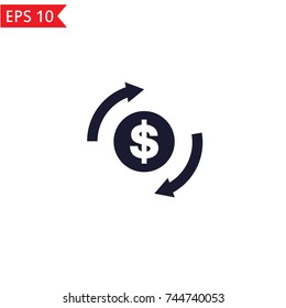 Money convert icon Vector.