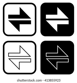 Money convert Icon . Vector illustration