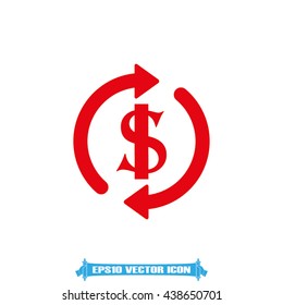 Money convert icon vector illustration eps10