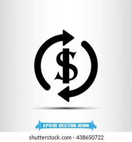 Money convert icon vector illustration eps10