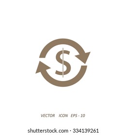 money convert vector icon