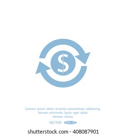 money convert vector icon