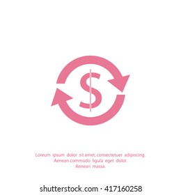 money convert vector icon