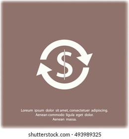 money convert vector icon
