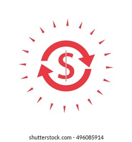 money convert vector icon