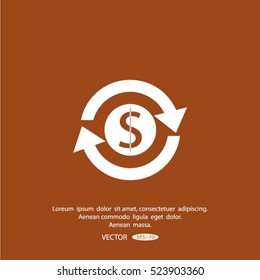 money convert vector icon