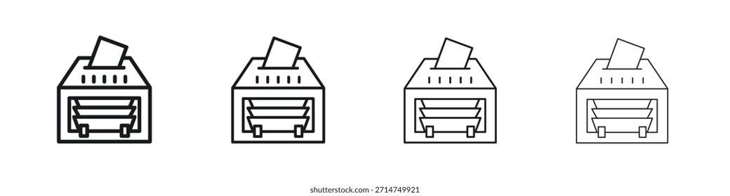 Icono de la máquina de contar dinero Eps10. iconos Diseño gráfico