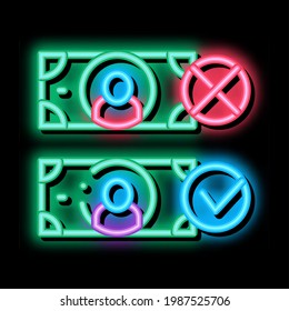 Money Currency Comparisons neon light sign vector. Glowing bright icon Money Currency Comparisons sign. transparent symbol illustration