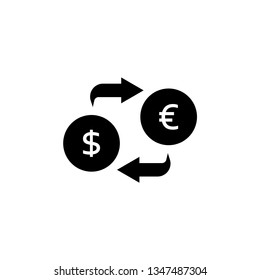 Money Currency Exchange Icon Vector Illustration Logo Template