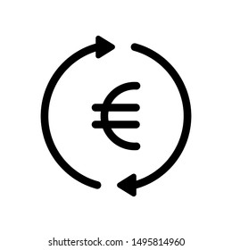 Money Currency Exchange Icon Vector Illustration Logo Template
