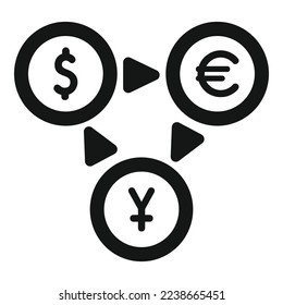 Money currency icon simple vector. Bank finance. Digital payment