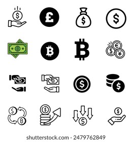 Money and Currency symbols Icon