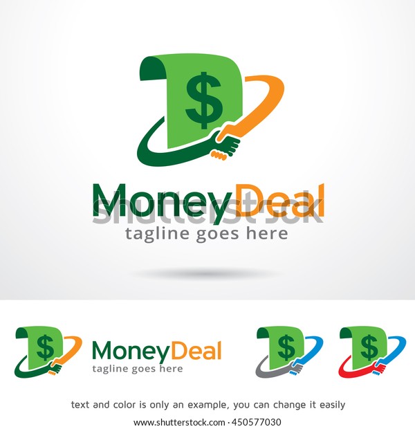 Money Deal Logo Template Design Vector Stock Vector (Royalty Free ...