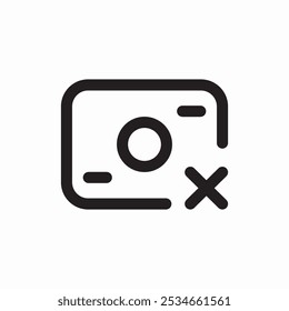 money delete icon sign vector