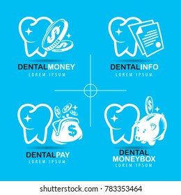 Money in Dental creative logo