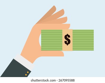 Money design background, vector illustration.