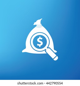 Money design on blue background,vector