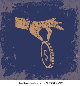
Money design on old background,vector