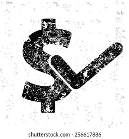 Money design on old paper,grunge vector