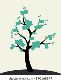 Money design over beige background, vector illustration