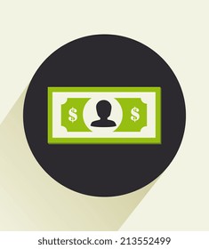 Money design over beige background,vector illustration
