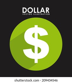 money design over black background vector illustration