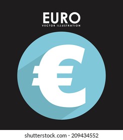 money design over black background vector illustration